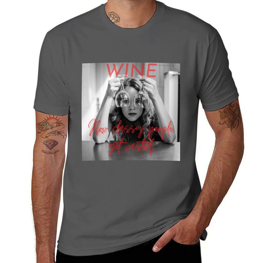 Wine How Classy People Get Wasted Tshirt Work Comfort Tshirt For Unisex