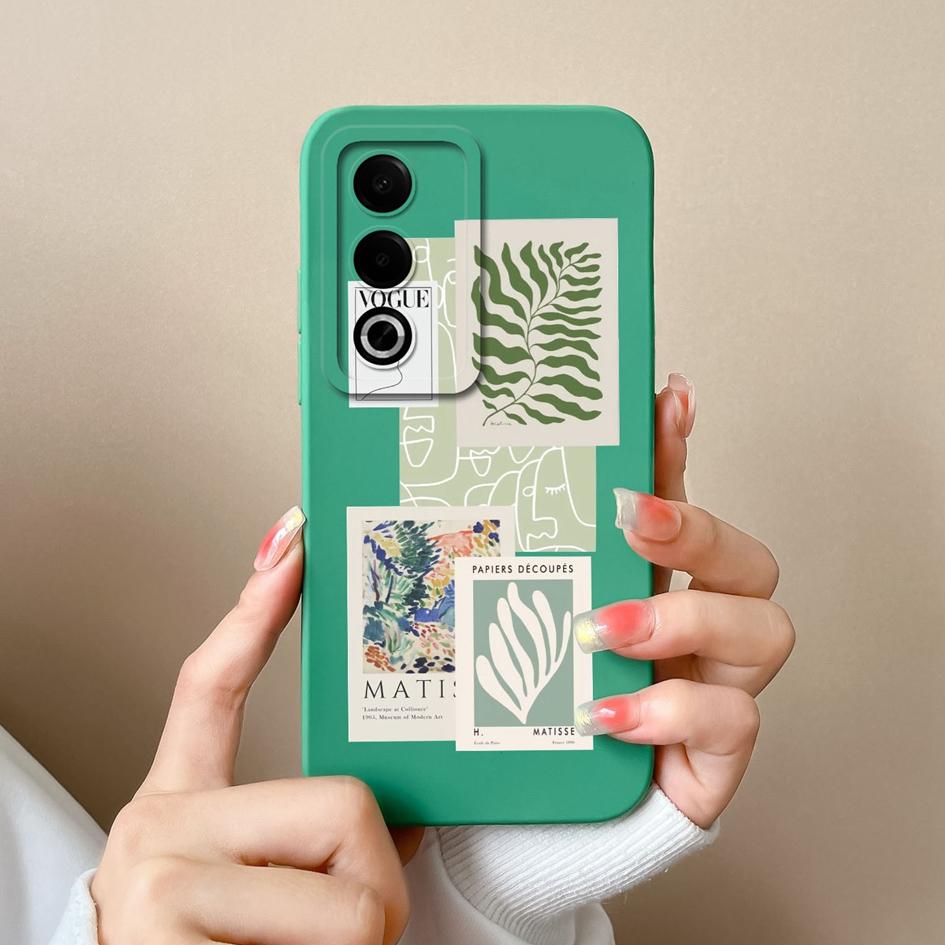 Чехол для OPPO Realme 12 13 P1 A3 Pro Plus C63 K12X Модные этикетки Защита камеры Мягкий жидкий силикон Простой узор Ударопрочный для OPPO Чехол Capa