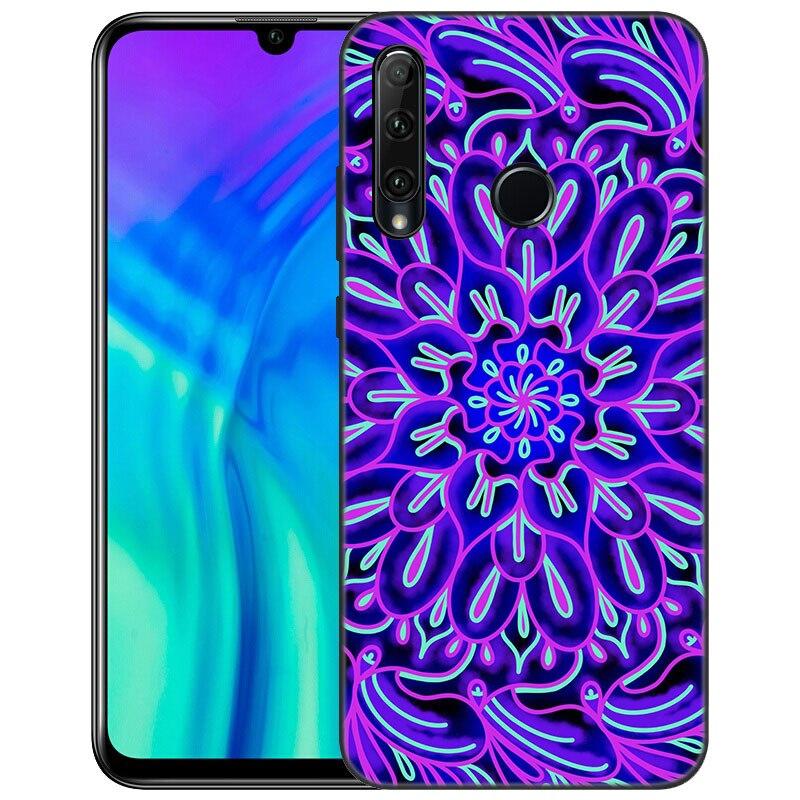 Чехол для телефона с узором Мандала для Huawei Honor 7A 8A 9X 20 Pro 8 10X Lite 9A 8C 9C 20E 7S 8S 20S 8X 10i 20i 30i, мягкий черный чехол