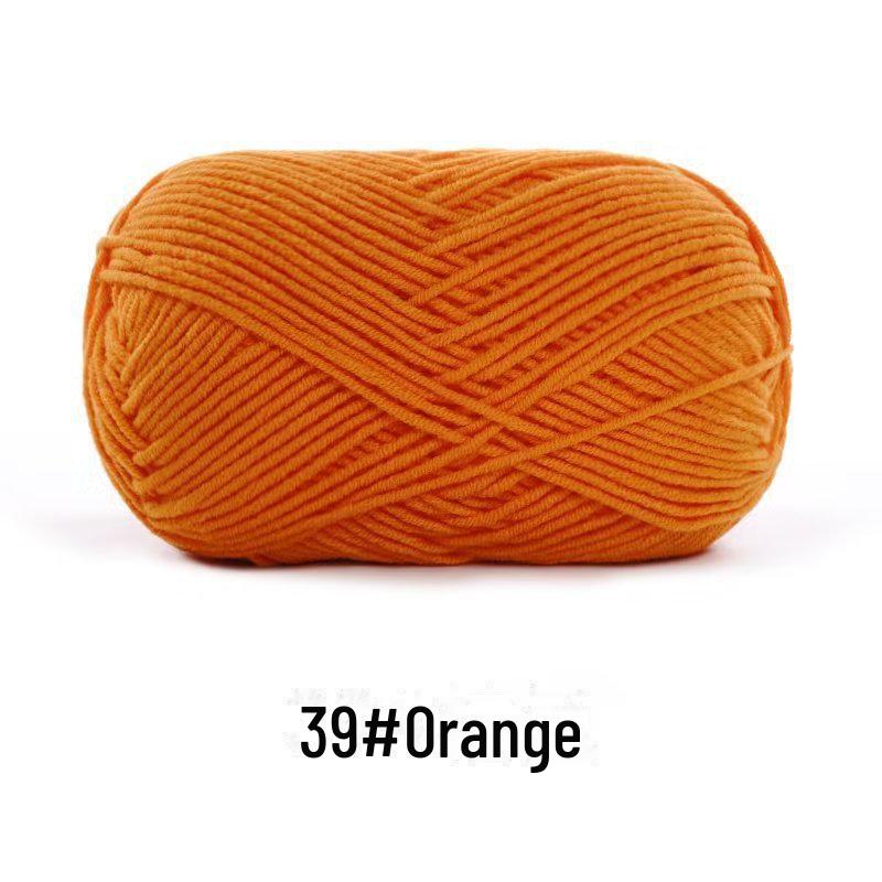 4-х ниточная пряжа из гребенного хлопка для кукол ручной работы, 40 г молочного хлопка, набор материалов для кукол своими руками