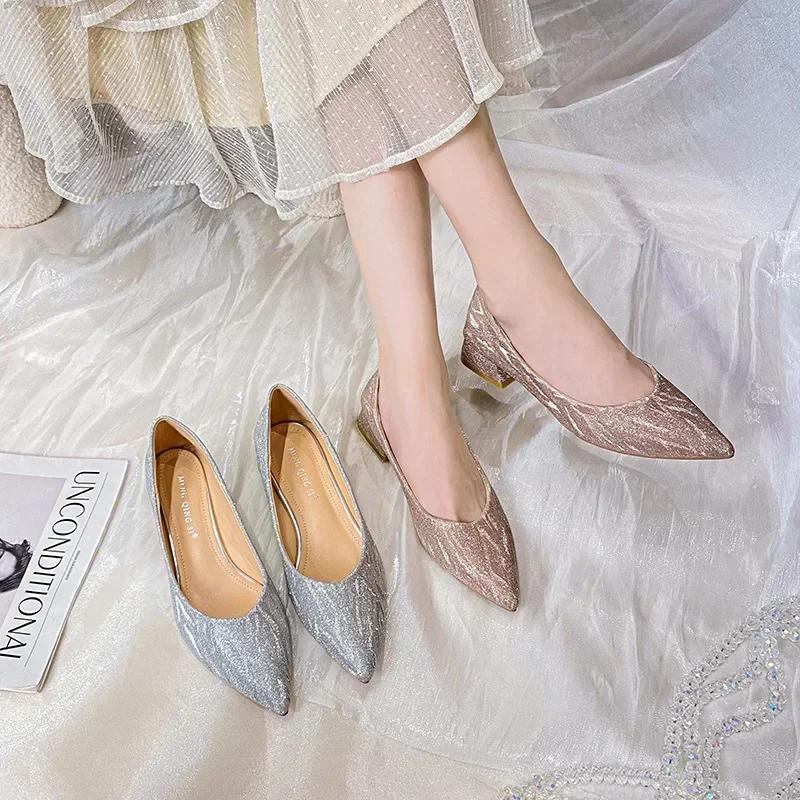 Женские летние туфли-лодочки, туфли с острым носком, женская обувь большого размера с мягкой подошвой, Zapatillas Mujer