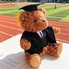 Cute Graduation Doctor Bear Plush Toy Soft Stuffed Teddy Bear Plushies Students And Friends Graduation Season Gifts Home Decor