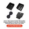 YZ For Tesla Highland Model 3 Y Juniper Hidden Storage Center Console Armrest Front and Rear Layered Grid ABS Organized Flocking