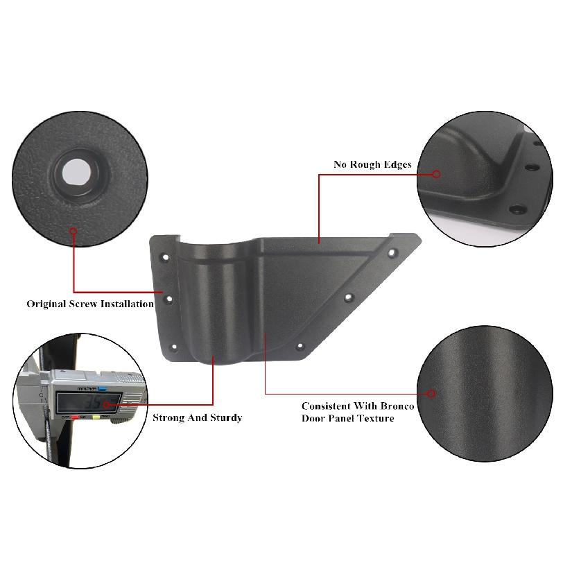 Карман на передней двери автомобиля, ящик для хранения, органайзер, лоток, держатель, карманы для хранения и уборки для Ford Bronco-2023, интерьер