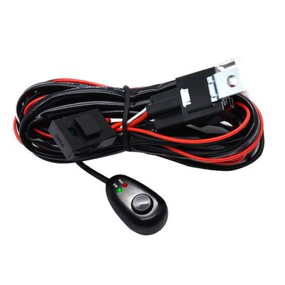 Комплект проводки для светодиодной световой панели, 300 Вт, 2 провода, 16 AWG, Универсальный комплект проводки для светодиодов с реле 12 В 40 А и выключателем Вкл/Выкл