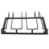 Wine Glass Rack Under Cabinet Stemware Holder Storage Hanger Metal Organizer for Bar Kitchen3 Slot 30x22.5cm Black