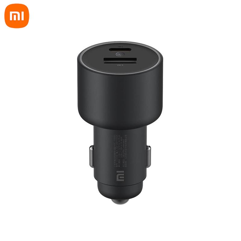 Оригинальное автомобильное зарядное устройство Xiaomi, 100 Вт, быстрая автомобильная зарядка, двойной порт USB-A, USB-C, автомобильное быстрое зарядное устройство для смарт-устройств CC07ZM