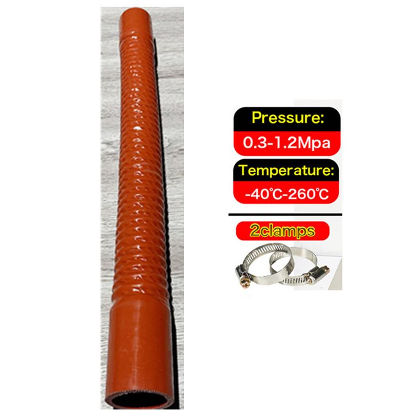 Universal Car Silicone Flexible Pipe 2 Clamps Car Radiator Hose Intake Hose Intercooler Tube For High Pressure High Temperature