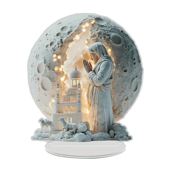 Зимний снежный домик акриловое украшение 2D плоский рождественский вертеп настольная вывеска рождественский домашний офис гостиная спальня книжная полка настольный орнамент