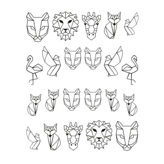 Цветочные перья простой рисунок женские наклейки для ногтей наклейка DIY маникюрные инструменты