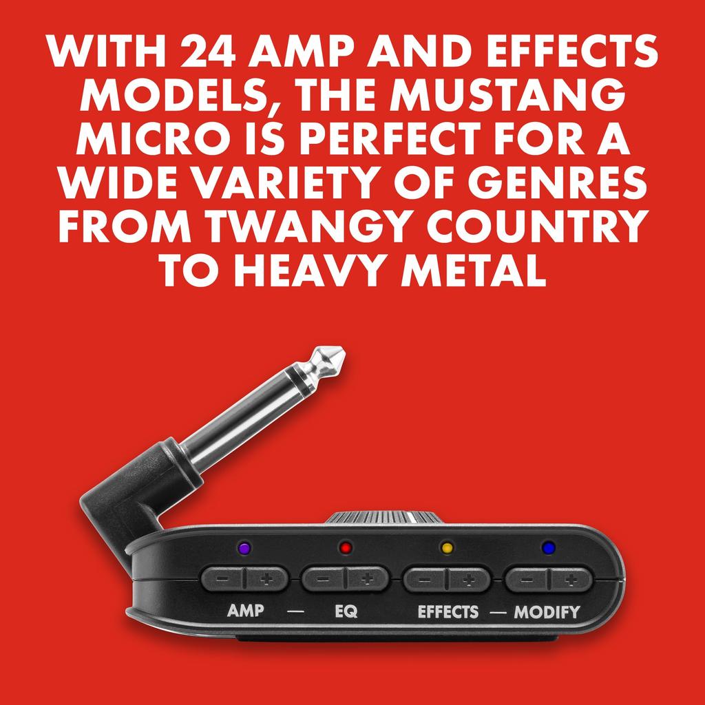 Усилитель для наушников Fender Guitar Bass MICRO Black & MUSTANG™