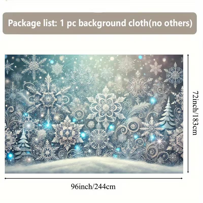 2D Elegant Lace Snowflake Background for Wedding & Newborn Photoshoot