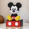 Disney Игрушка Конструктор Микки Маус Сидящий в Ящике Игрушка Конструктор Микки Маус Соединяющиеся Кубики Подарок на День Рождения