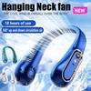 New Portable Mini Hanging Neck Fan Without Blades, Neck Belt Fan, Digital Display Screen, Power Supply, Air Cooler, USB Charging Fan