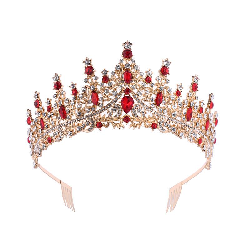 Свадебная корона из сплава, аксессуары для волос, свадебная повязка на голову со стразами, гальванопокрытие, корона на день рождения, ужин, свадебный головной убор