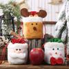 Christmas Apple Bag Snowman Santa Elk Bear Doll Christmas Candy Bag Doll Gift Packaging Wedding Baby Shower Xmas New Year Decor