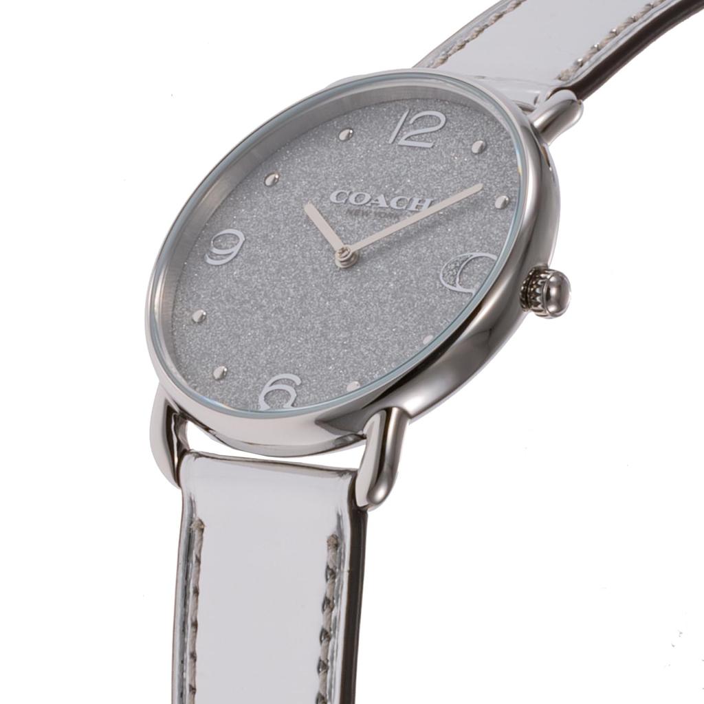 Часы ELLIOT из нержавеющей стали с минеральным стеклом, кварцевые, повседневные, водонепроницаемые, 14504246, серебристые [Coach] женские [Товар]
