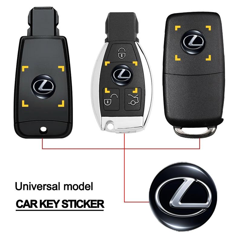 AFS1 Car Remote Key Emblem Sticker Aluminum Keys Decoration Decal For Lexus F SPORT ES RX NX LS UX LM LX GX LC RZ IS CT GS RC HS SC