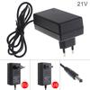 90cm 21V Power Adapter Charger with EU Plug and US Plug for Lithium Electric Drill / Screwdriver