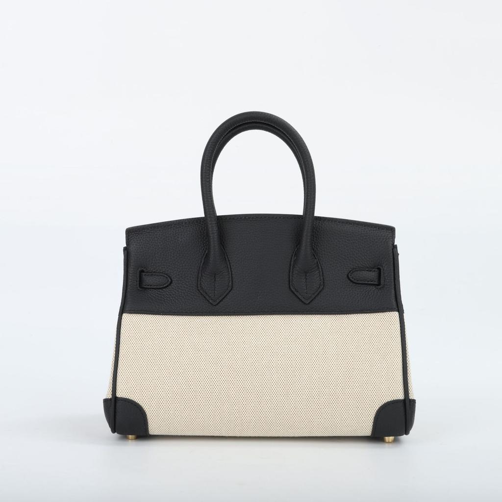 Women's Bag High-grade Canvas Women's Crossbody Bag Leather Women's Bag Casual Patchwork Color Contrast Bag Large Capacity Shoulder