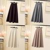 Womens High Waist Knitted Midi Skirt With Thick Woolen Material For Autumn Winter Elegance
