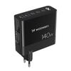 Wozinsky Cgwcb 140W Gan настенное зарядное устройство 3 X Usb-C / 2 X Usb-A - черный