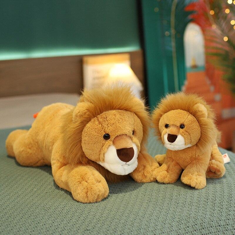 1pc 28 /55cm Lovely Plush Lion Toys Cute Animal Lion Peluche Toys Stuffed Soft For Children Kids Baby Birthday Christmas Gifts