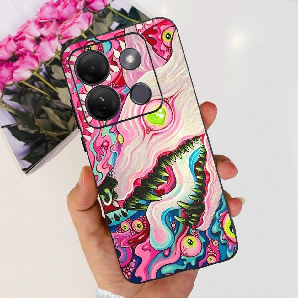 Для Infinix Smart 7 HD Чехол Smart 7HD X6516 2023 Элегантная Печать Мягкий Силикон ТПУ Тонкий Задняя Крышка Телефона