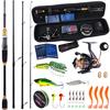 SOUGAYILANG Fishing Rod Combos with Spinning Reel Fishing Rod Bag for Saltwater Freshwater Fishing