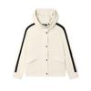 Fleece Hooded Jacket Women Outerwear Ice-Cream-White F11W513502FIV