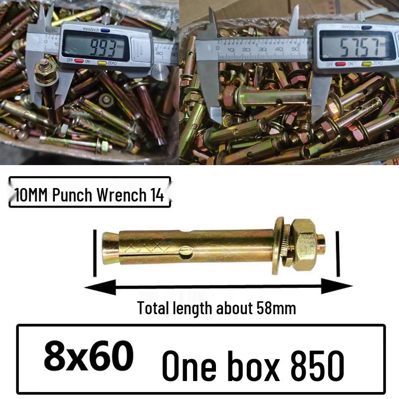 National Standard M6-M12 Expansion Bolts & Screws: Iron-plated, Galvanized, and Explosion Bolts