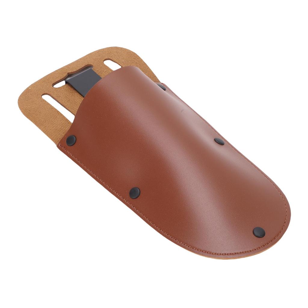 Garden Pruner Sheath PU Leather Pruning Shears Belt Holder Hanging Pouch for Garden Pliers Scissors