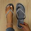 New Slippers Women Flip Flops Sandals for Women Rhinestone Toe Separator Flat Anti Skid Summer Slides Women Sandals Beach