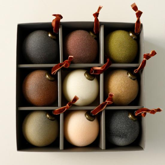 9 шт. бархатных рождественских шаров 3,15 дюйма флокированные шары елочные украшения небьющиеся пластиковые шары подвесное украшение для елки для праздничного декора