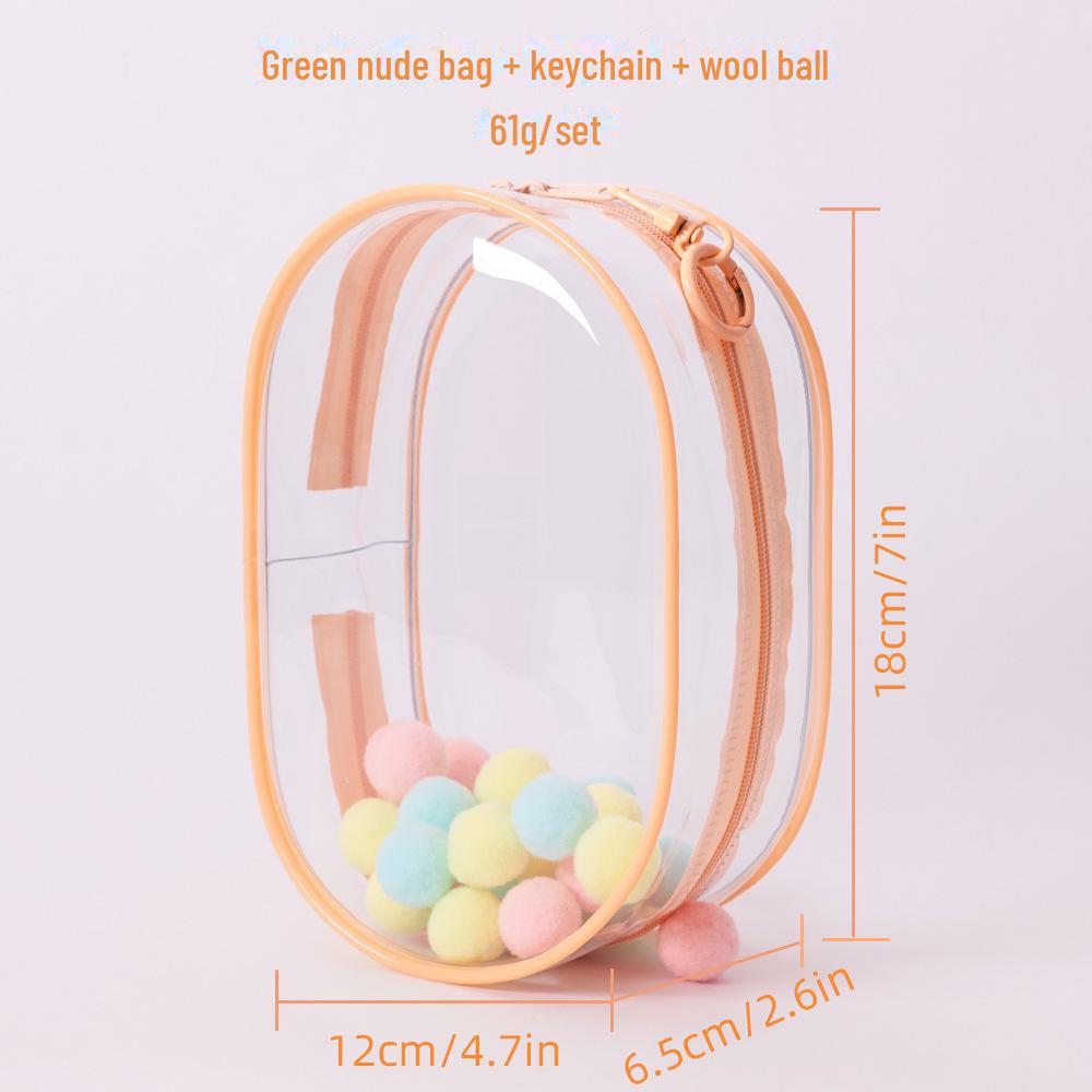 Защитный чехол из винила Labubu: Высокопрозрачная пылезащитная подвесная сумка для аниме-кукол