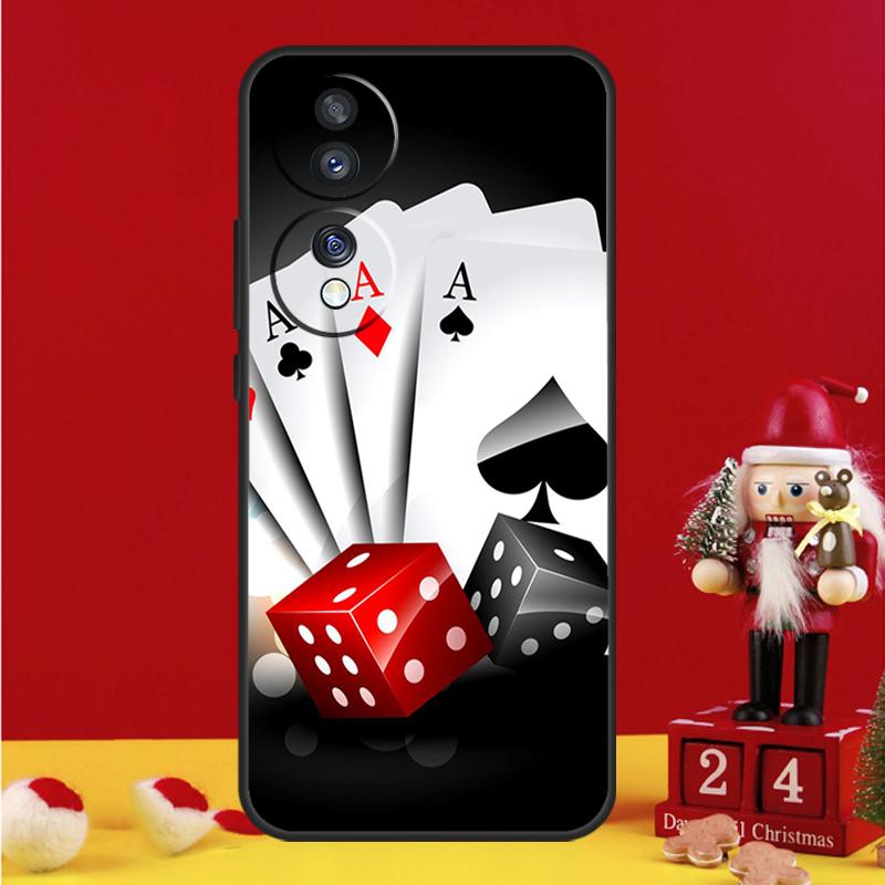 Casino Gambling Case For Honor X8b X9b X8a X9a X7a X6a X7 X8 X9 Honor 70 50 10 90 Lite Magic 6 5 Pro Cover