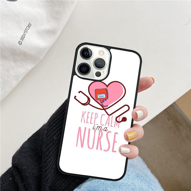 Медицина Сохраняйте спокойствие Я медсестра Чехол для телефона Для iPhone 17 Air 15 16 14 13 12 Pro Max 11 Pro Max Plus Coque Shell