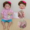43CM Washable Lifelike Soft Hand-painted Simulation Baby Reborn Doll Children Accompany Play Doll Gift