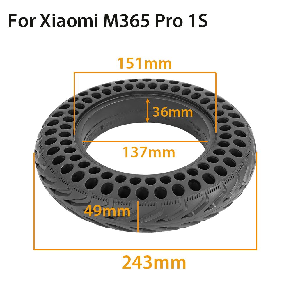 Updated 10inch Solid Tire Anti-Explosion Tire for Xiaomi M365 1S Pro Electric Scooter Shock Absorber Damping Honeycomb Tyre