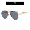New Retro Women Sunglasses Metal Frame Toad Sun Glasses Men Outdoor Sunshade Eyewear Uv400 Luxury Brand Design Eyeglass