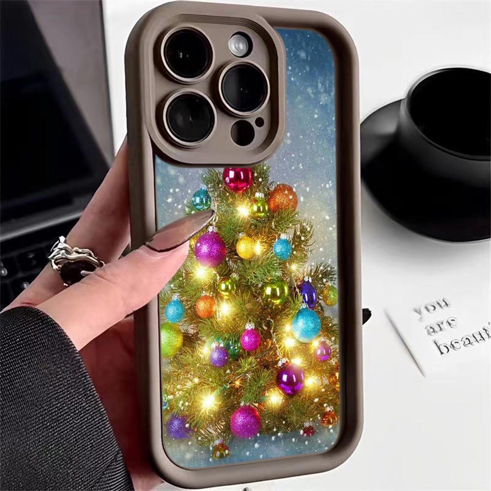 Чехлы для телефонов Ae114 Merry Christmas Christmas tree art для Xiaomi 12 11 Lite 5G NE Redmi 13C 14C 9a A3 Note 12 Pro 11s Angel Eye Ladder Protective Cover