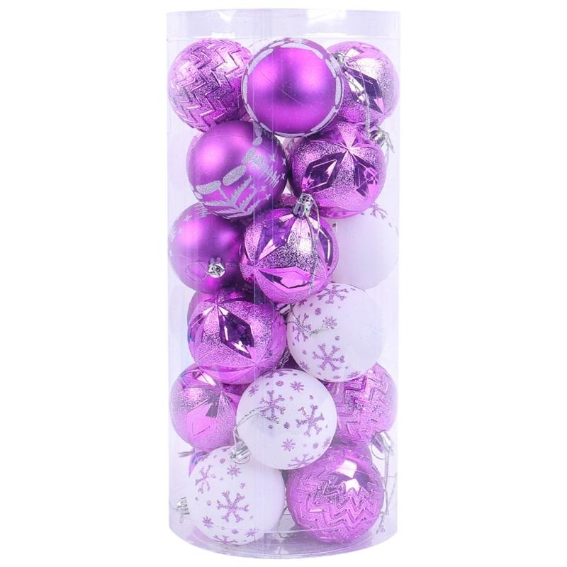 24 шт. элегантные рождественские декоративные сферы стильные расписанные вручную рождественские украшения для рождественской вечеринки