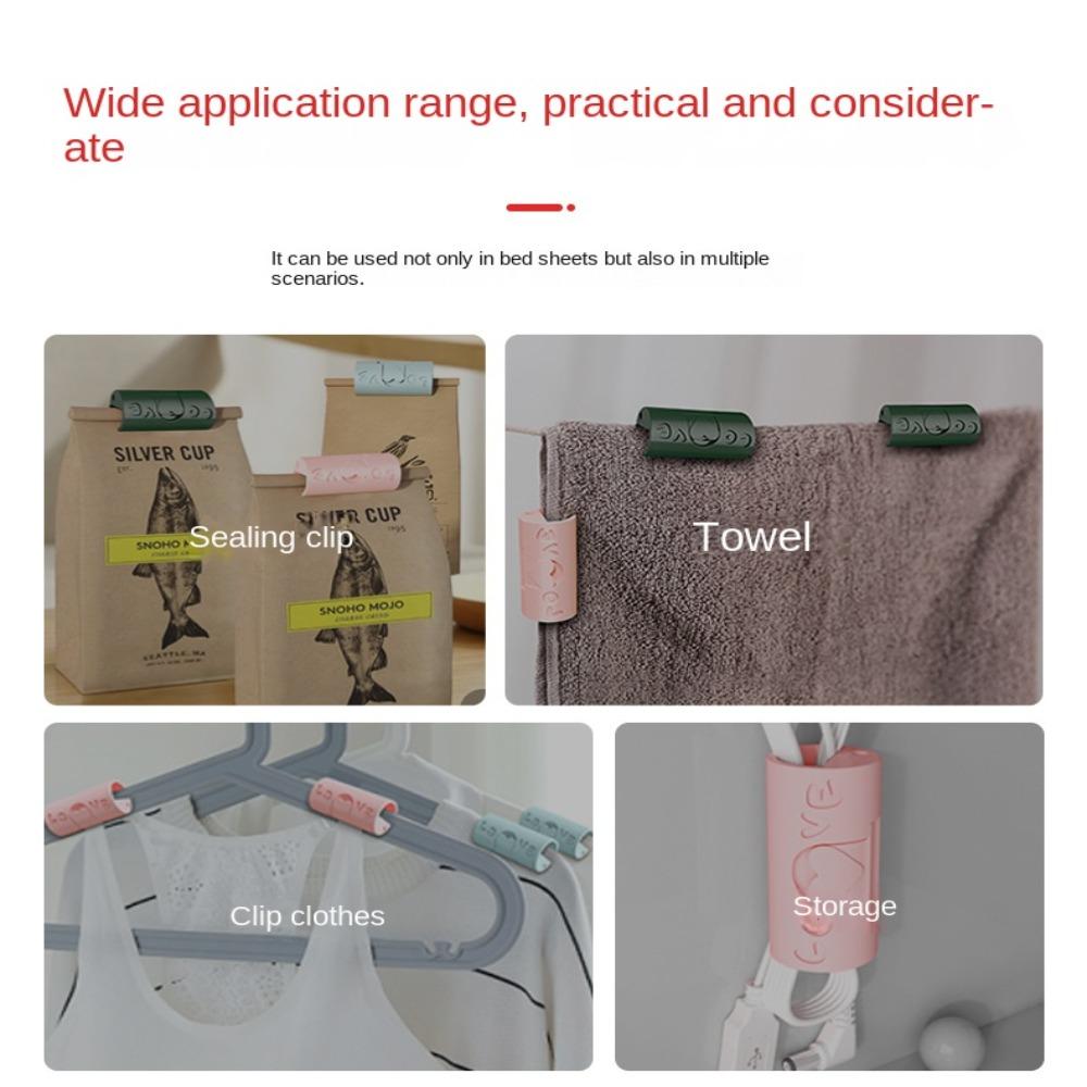 24 PCS Adjustable Bed Sheet Fasteners Clips Pink Blue Comforter Clips  Home Storage Accessories