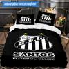 3PCS Powerful Football Crest Design Printed Soft Bedding Set,Including 1pc Duvet Cover And 2pcs Pillowcases Perfect for Bedroom, Dormitory, Fan gift