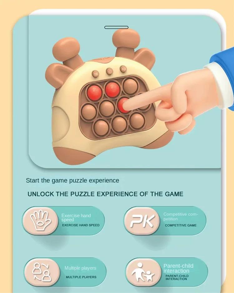 Детская игра «Быстрый нажим» со световыми эффектами, детская электронная игра «Лопай пузыри», игрушка «Хватай крота», игрушки для снятия стресса, рождественские подарки
