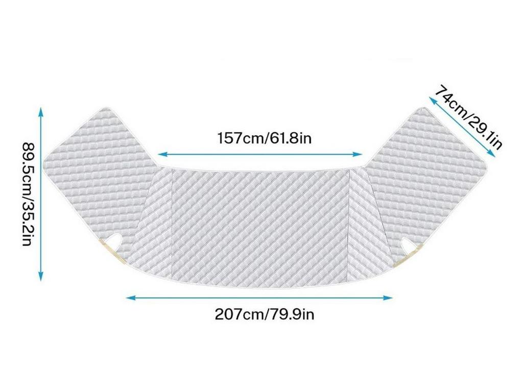 Ford E450 Motorhome Windshield and Side Window Sunshade Shield