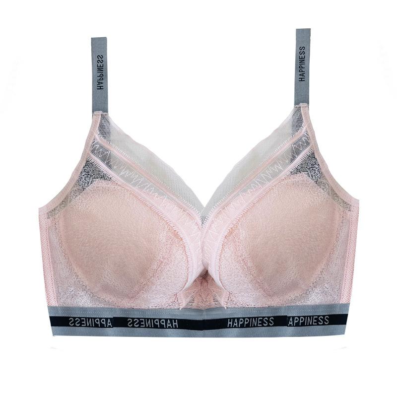 Французский стиль Маленькая грудь Пуш-ап Нижнее белье Высококачественный шелк тутового дерева Бескаркасный женский бюстгальтер