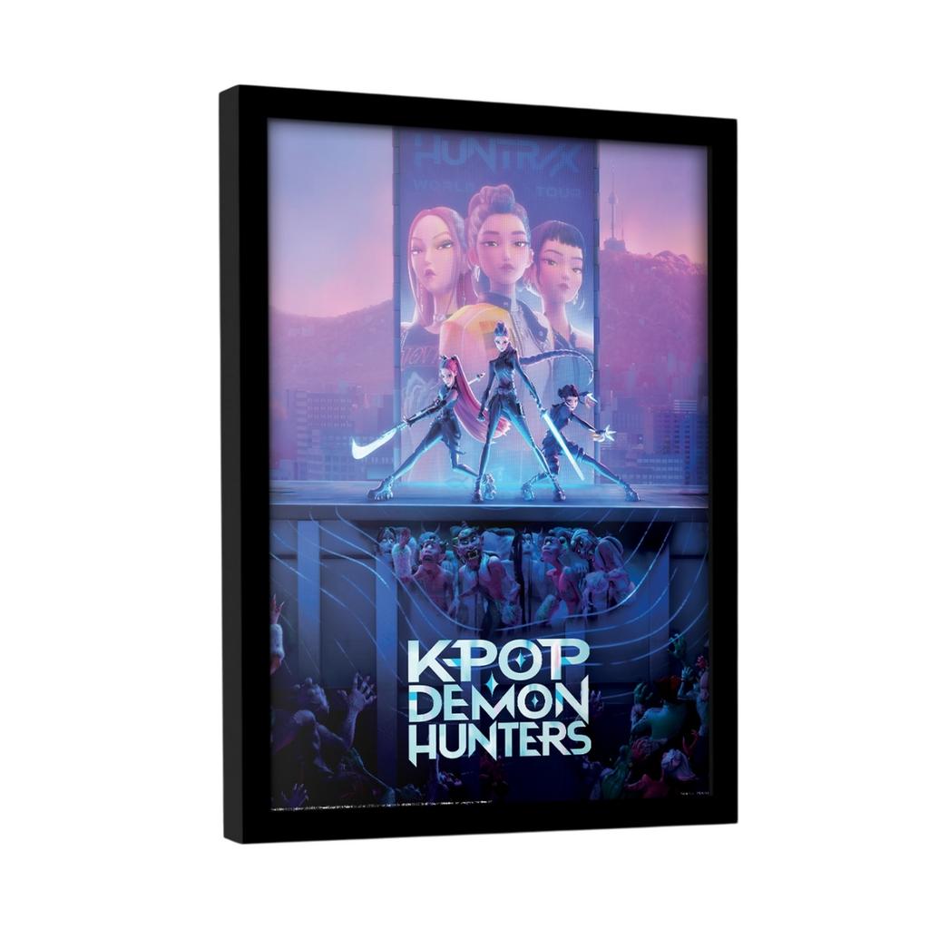 K-Pop Demon Hunters Key Art Framed Poster
