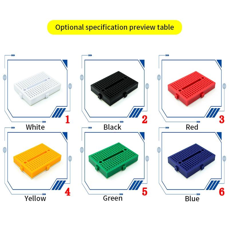 Макетная плата 400 700 750 830 отверстий MB-102 Беспаечная печатная плата Мини-тестовая плата ZY-204 1600 точек Прототип платы Перемычка Кабель DIY Kit