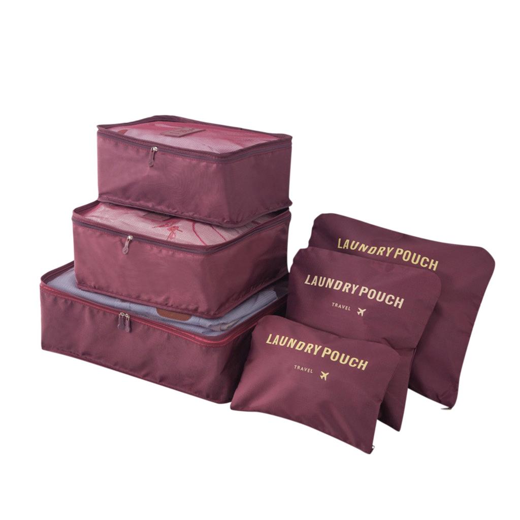 Travel Six-piece Storage Bag Set Travel Suitcase Storage Bag Clothing Packing Bag Storage Bag